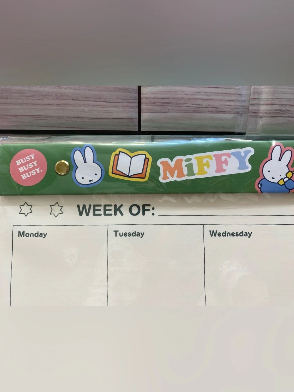 Miffy  ❤️Weekly desk pad 60 Perforated sheets Busy Busy Busy NEW